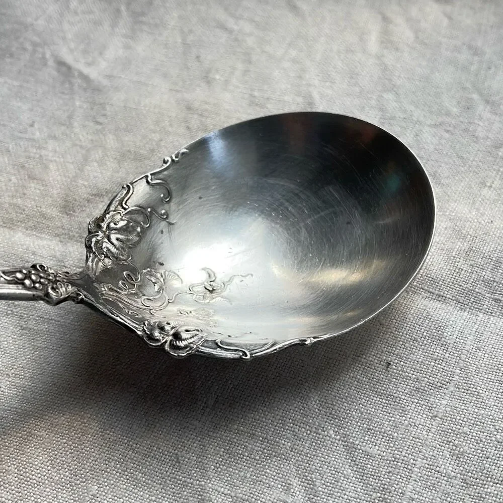 1847 Rogers Bros XS Triple La Grapevine  or Old colony  pattern servering spoon